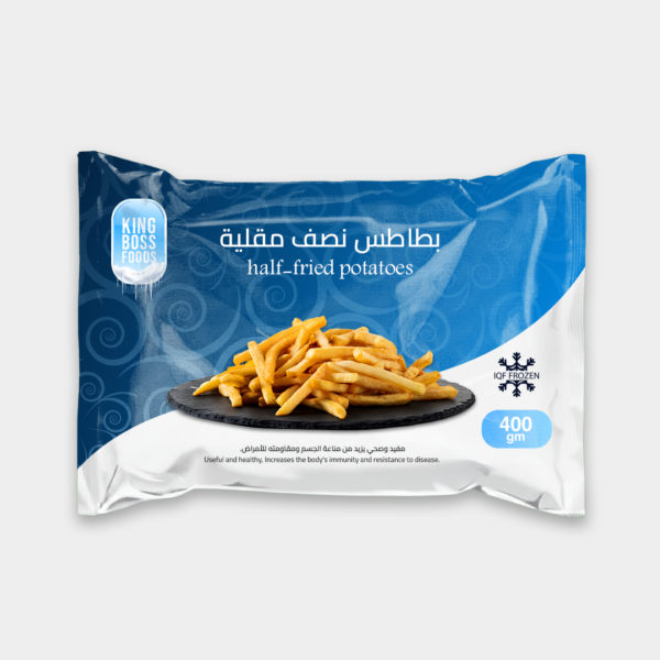 بطاطس نصف مقلية 400 جم